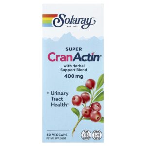 Solaray Super CranActin® com Mistura de Reforço de Ervas 60 Cápsulas VegCaps