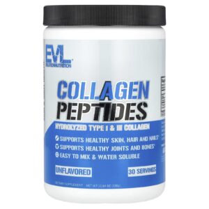 EVLution Nutrition Peptídeos de Colágeno Sem Sabor 330 g (1164 oz)
