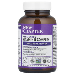 New Chapter Vitaminas do Complexo B Fermentadas 60 Comprimidos Veganos