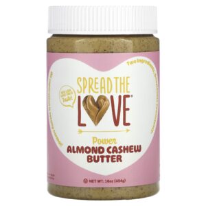 Spread The Love Manteiga Poderosa Amêndoa e Castanha de Caju 454 g (16 oz)