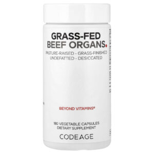 Codeage Órgãos de Gado Criado no Pasto 180 Cápsulas Vegetais