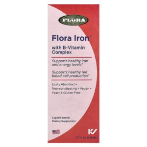 Flora Ferro + Erva com Complexo de Vitamina B 228 ml (77 fl oz)