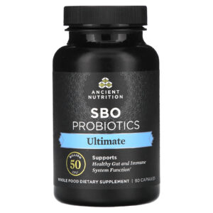 Ancient Nutrition SBO Probióticos Ultimate 50 Bilhões de UFCs 60 Cápsulas