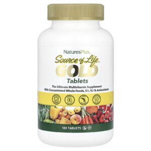 NaturesPlus Source of Life® Gold O Suplemento Multivitamínico Definitivo 180 Comprimidos