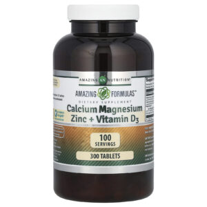 Amazing Nutrition Amazing Formulas Cálcio Magnésio Zinco e Vitamina D3 300 Comprimidos
