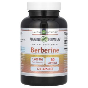 Amazing Nutrition Berberina 120 Cápsulas (500 mg por Cápsula)