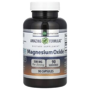 Amazing Nutrition Óxido de Magnésio 500 mg 90 Cápsulas