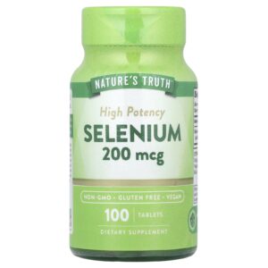 Natures Truth Selênio Alta Potência 200 mcg 100 Comprimidos