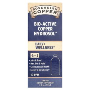 Sovereign Silver Bio-Active Copper Hydrosol™ 10 ppm 118 ml (4 fl oz)
