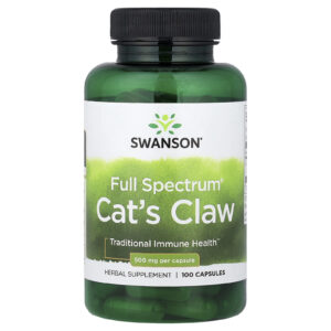 Swanson Unha-de-gato Full Spectrum® 500 mg 100 Cápsulas