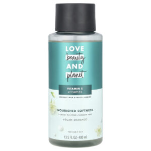 Love Beauty and Planet Shampoo Vegano Para Cabelos Cacheados Leite de Coco e Jasmim Branco 400 ml (135 fl oz)