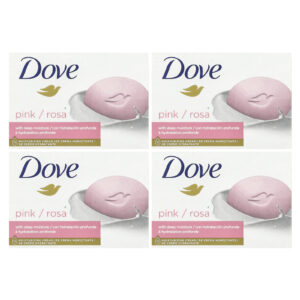 Dove Sabonete em Barra de Beleza com Umidade Profunda Rosa 4 Barras 106 g (375 oz) Cada
