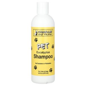 Charlie and Frank Shampoo para Animais de Estimação Cães e Gatos Eucalipto 473 ml (16 fl oz)