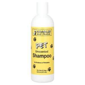 Charlie and Frank Shampoo para Animais de Estimação Cães e Gatos Sem Perfume 473 ml (16 fl oz)