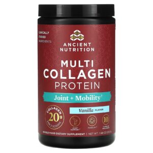 Ancient Nutrition Proteína de Multicolágeno Articulação + Mobilidade Baunilha 212 g (748 oz)