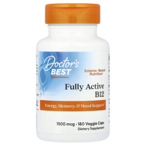 Doctors Best Fully Active B12 1.500 mcg 180 Cápsulas Vegetais