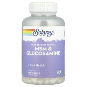 Solaray MSM e Glicosamina 180 VegCaps