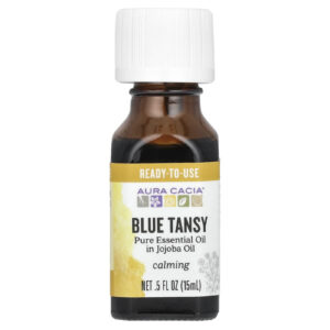 Aura Cacia Óleo Essencial Puro em Óleo de Jojoba Tanaceto Azul 05 fl oz (15 ml)