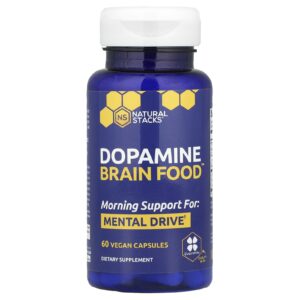 Natural Stacks Dopamine Brain Food™ 60 Cápsulas Veganas