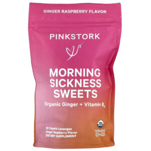Pink Stork Doces para Enjoo Matinal Gengibre e Framboesa 30 Pastilhas Orgânicas