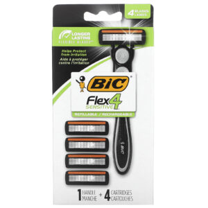 BIC Flex 4 Sensitive 1 Aparelho 4 Cartuchos