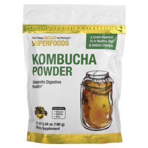 California Gold Nutrition Superfoods Kombucha em Pó Sem Sabor 160 g (564 oz)