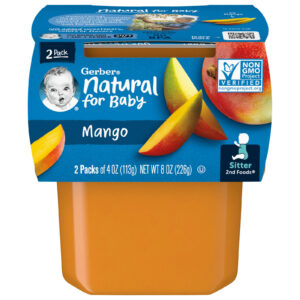 Gerber Natural para Bebês 2nd Foods® Manga 2 Unidades 113 g (4 oz) Cada