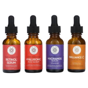 Pure Body Naturals Conjunto de Sérum Facial Conjunto de 4 Peças 30 ml (1 fl oz) Cada