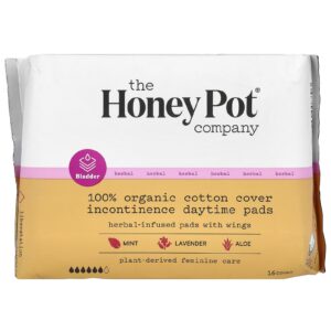 The Honey Pot Company Absorventes de Ervas com Asas para Uso Diurno 16 Unidades