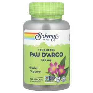 Solaray True Herbs Pau DArco 550 mg 100 VegCaps