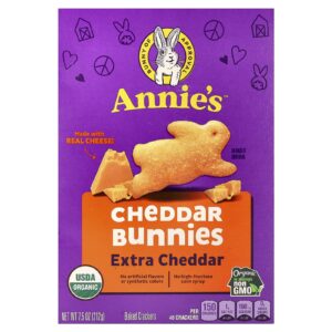 Annies Homegrown Coelhinhos de Cheddar Orgânico Cheddar Extra 212 g (75 oz)
