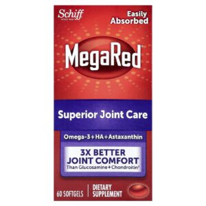 Schiff MegaRed® Cuidado Superior para as Articulações 60 Cápsulas Softgel