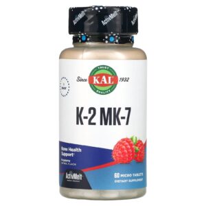 KAL K-2 MK-7 Framboesa 100 mcg 60 Microcomprimidos