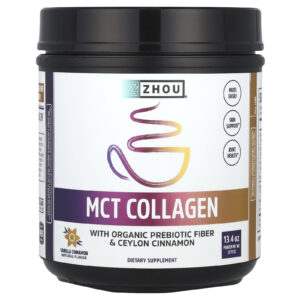Zhou Nutrition Colágeno MCT Baunilha e Canela 379 g (134 oz)