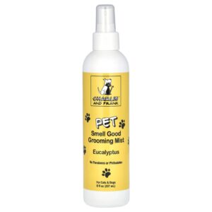 Charlie and Frank Pet Smell Good Grooming Mist Cães e Gatos Eucalipto 237 ml (8 fl oz)