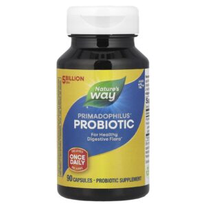 Natures Way Probiótico Primadophilus® Acima de 12 Anos 5 Bilhões de UFCs 90 Cápsulas