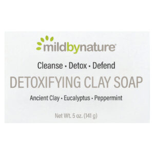 Mild By Nature Argila Desintoxicante Sabonete Eucalipto e Hortelã-Pimenta com Argila Milenar 141 g (5 oz)