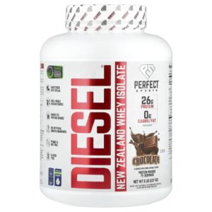 PERFECT Sports Diesel Isolado de Whey da Nova Zelândia Chocolate de Leite 227 kg (5 lbs)