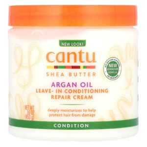 Cantu Creme Reparador Condicionador Leave-In de Óleo de Argão 453 g (16 oz)