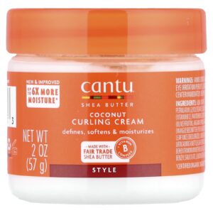 Cantu Manteiga de Karité para Cabelos Naturais Creme de Coco para Cachos 57 g (2 oz)