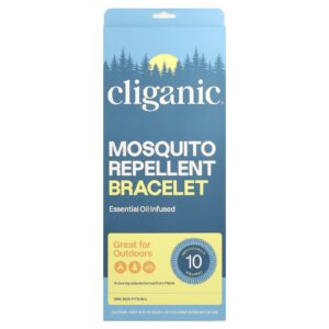 Cliganic Bracelete Repelente de Mosquitos Pacote com 10