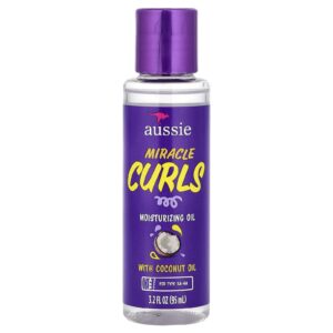 Aussie Miracle Curls Óleo Hidratante com Óleo de Coco 95 ml (32 fl oz)