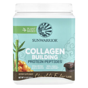 Sunwarrior Peptídeos de Proteína de Construção de Colágeno Fudge de Chocolate 500 g (176 oz)