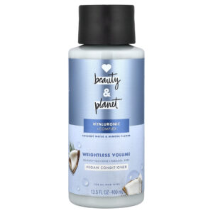 Love Beauty and Planet Weightless Volume Condicionador Vegano Água de Coco e Flor de Mimosa Para Todos os Tipos de Cabelo 400 ml (135 fl oz)