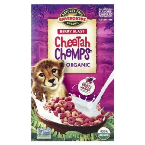 Natures Path EnviroKidz Cereal Orgânico Cheetah Chomps® Explosão de Frutos Silvestres 284 g (10 oz)