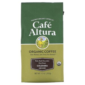 Cafe Altura Café Orgânico Colômbia Moído Torrado Escuro 283 g (10 oz)