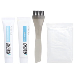 Just for Men Bigode e Barba Easy Brush-In Color M-55 Real Black 1 Kit de Aplicações Múltiplas