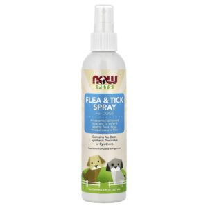 NOW Foods Pets Spray Contra Pulgas e Carrapatos para Cães 237 ml (8 fl oz)