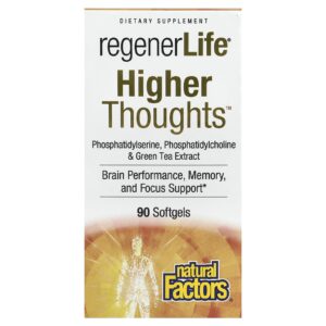 Natural Factors RegenerLife® Higher Thoughts™ 90 Cápsulas Softgel