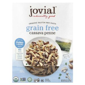 Jovial Macarrão Orgânico Sem Glúten Penne de Mandioca 227 g (8 oz)